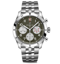 BRT Classic AVI Chronograph 42 Curtiss Warhawk Watch with Stainless Steel Bracelet