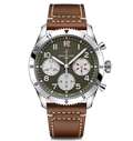 BRT Classic AVI Chronograph 42 Curtiss Warhawk Watch with Green Dial