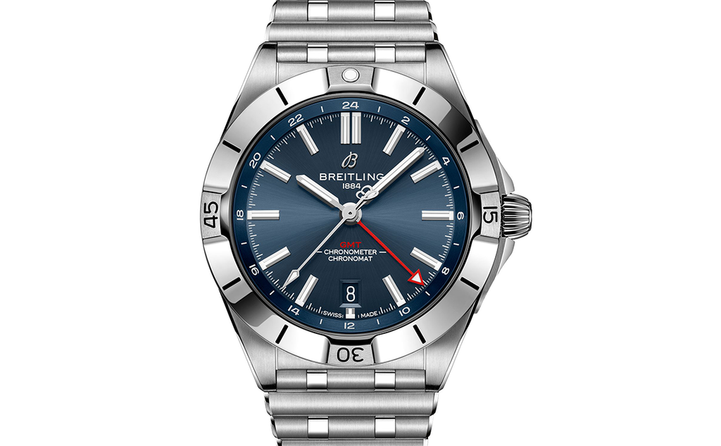 BRT Chronomat 40mm GMT Watch with Blue Dial