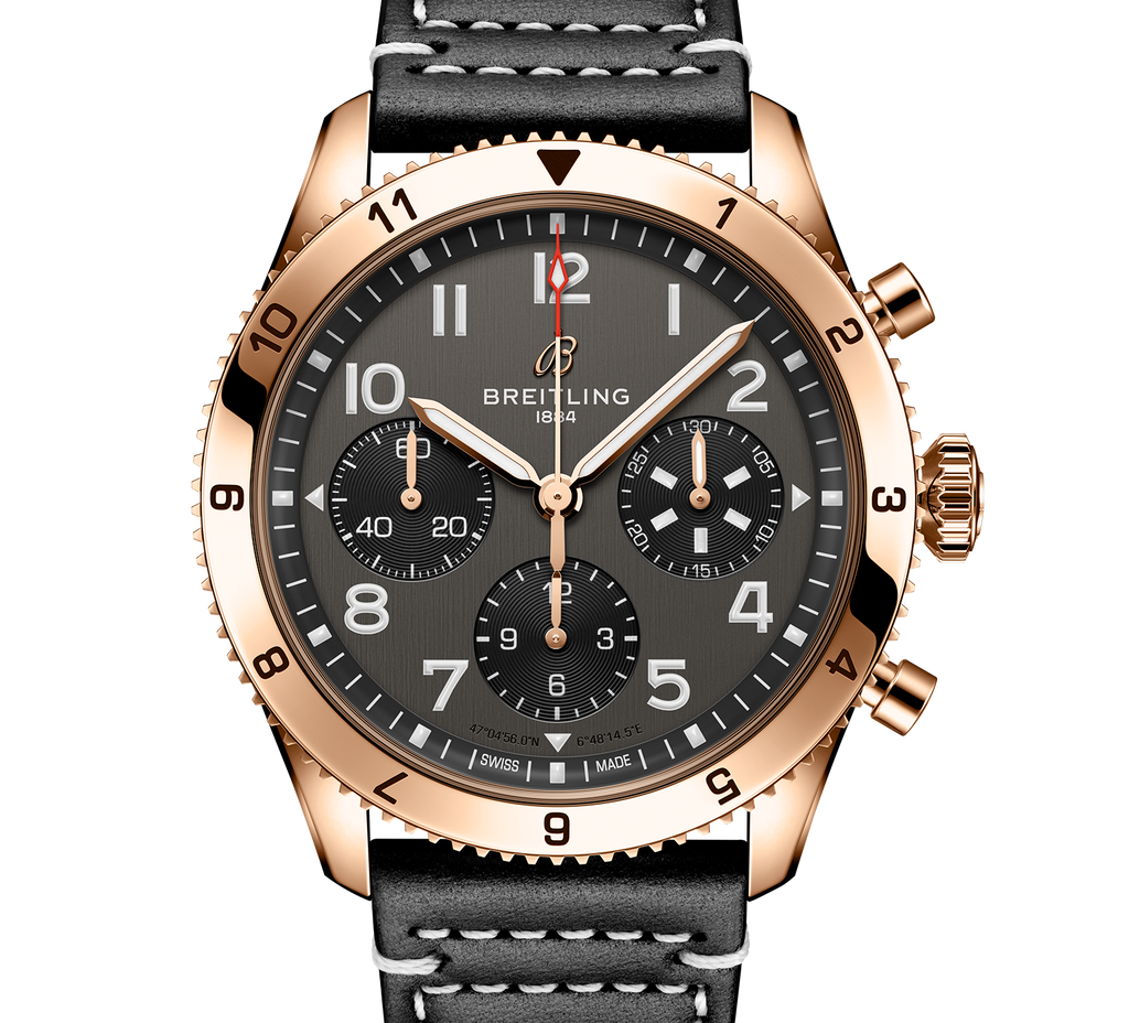 BRT Classic AVI Chronograph 42 P-51 Mustang Watch with Black Dial