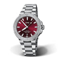 ORS Aquis Date Relief Watch with Cherry Dial, 41.50mm