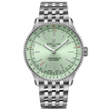 BRT Navitimer Automatic 36mm Watch with Mint Green Dial
