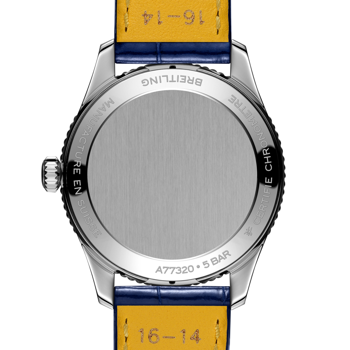 BRT Navitimer Quartz 32mm Watch with Blue Leather Strap