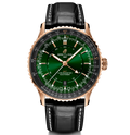 BRT Navitimer Automatic GMT 41 Watch with Green Dial
