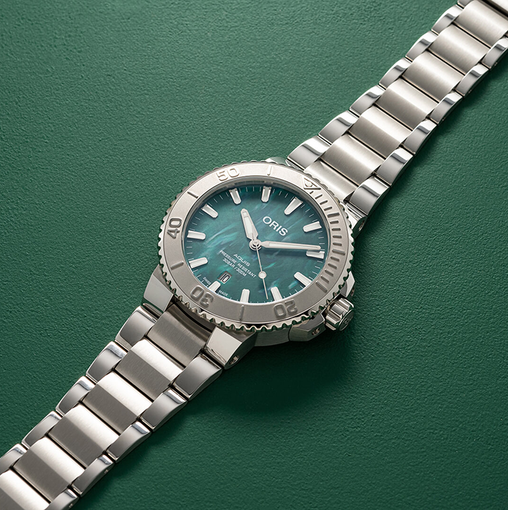ORS X Bracenet Watch with Green Dial, 36.5mm