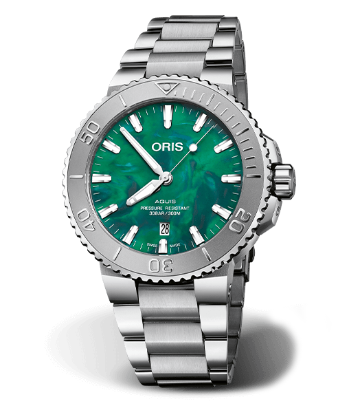 ORS X Bracenet Watch with Green Dial, 36.5mm
