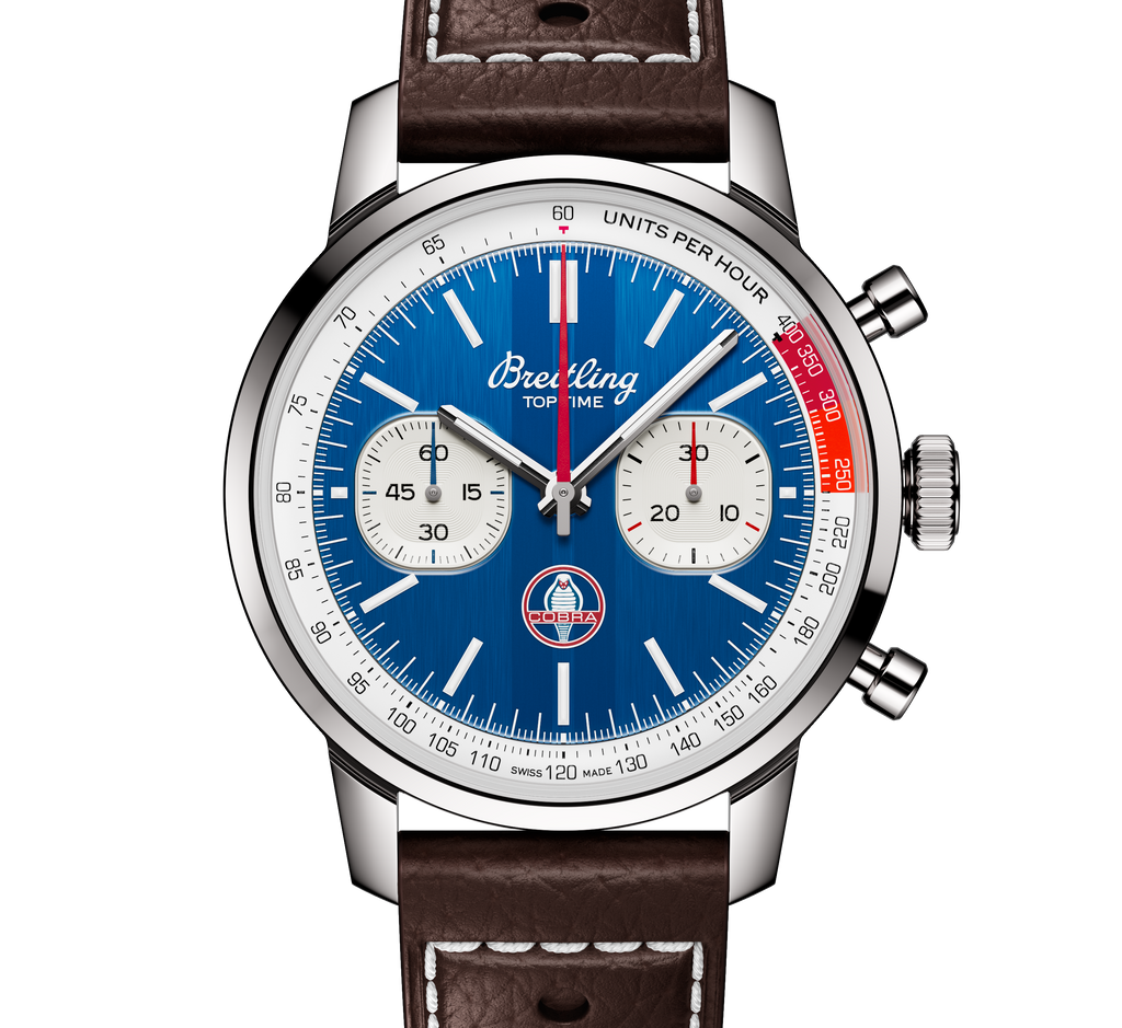 BRT Top Time B01 Shelby Cobra 41mm Watch with Blue Dial