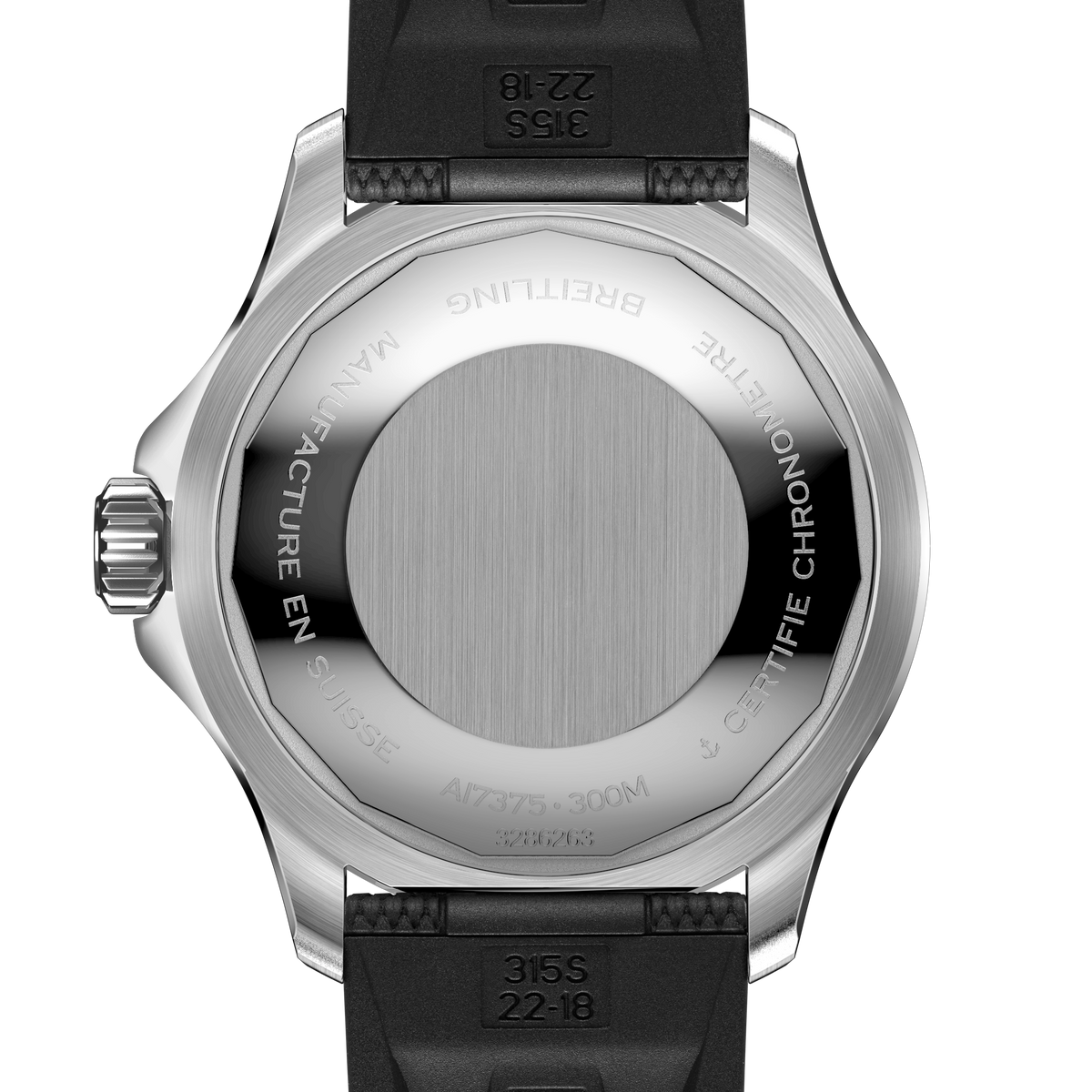 BRT Superocean Black Rubber Watch, 42mm