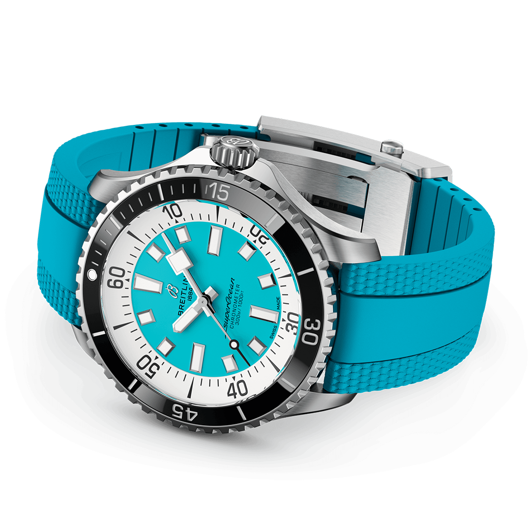 BRT Superocean Automatic 44 Watch with Turquoise Dial