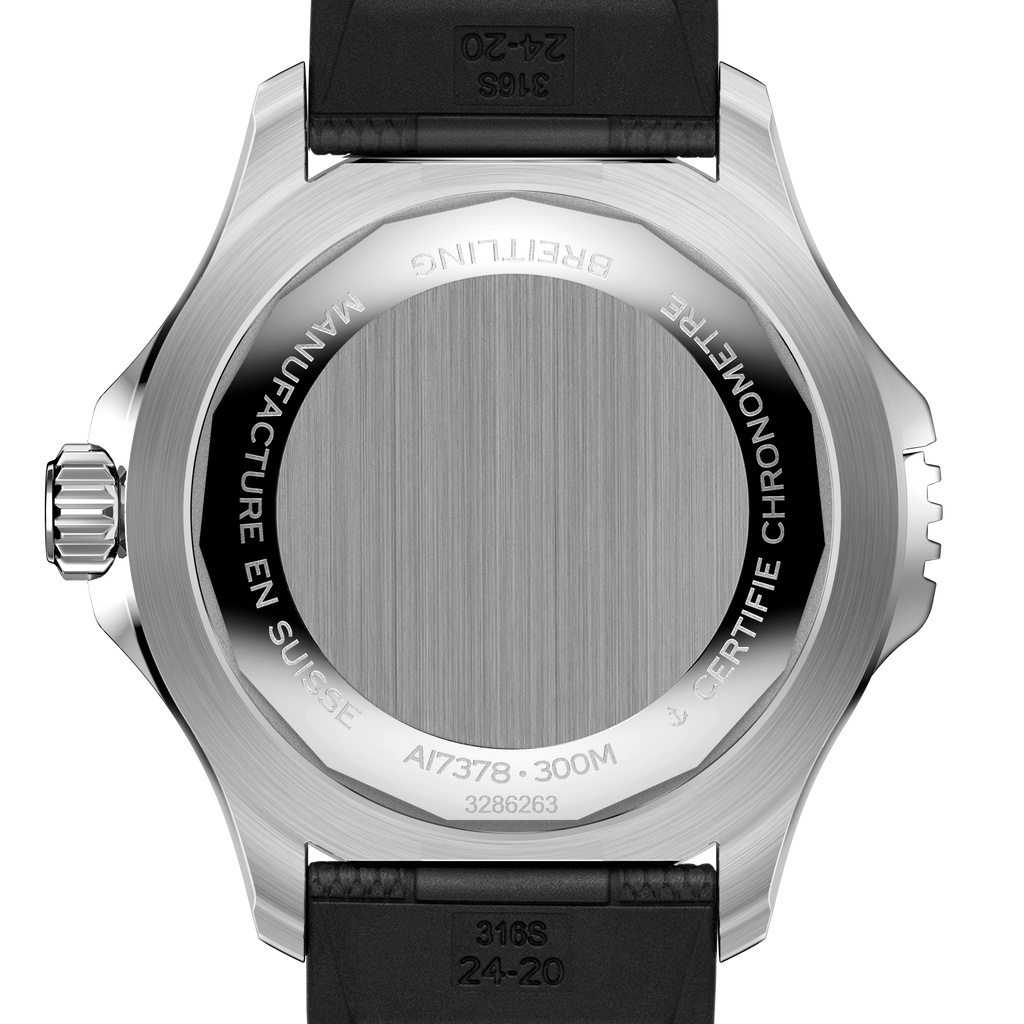 BRT Superocean Black on Rubber, 46mm