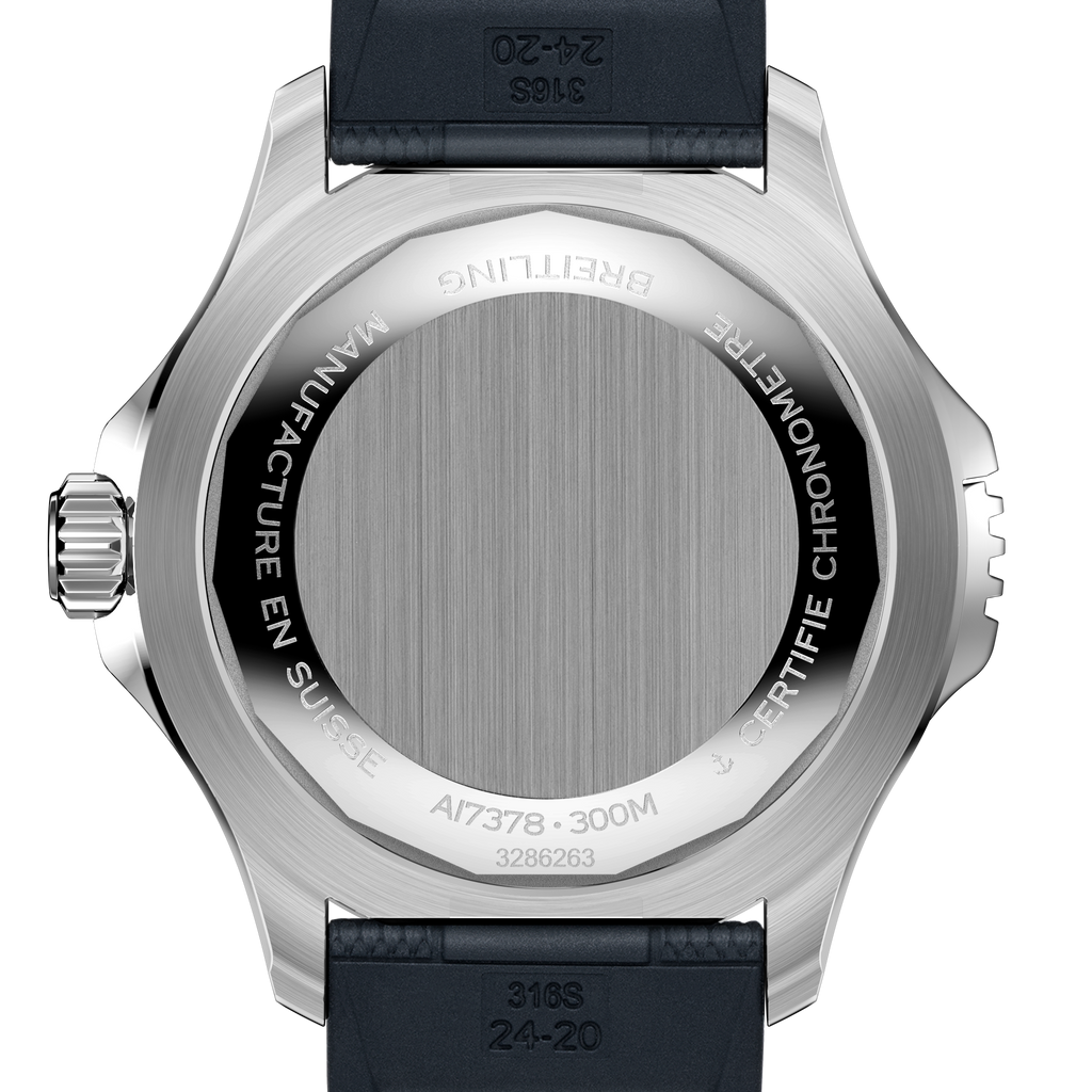 BRT Superocean Blue on Rubber Watch, 46mm
