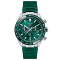TGHR Carrera Chronograph Watch with a Green Dial