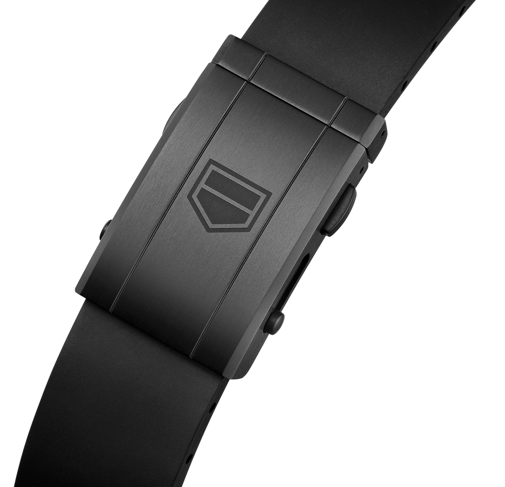 TGHR Carrera Chronograph Extreme Sport Watch with Black Rubber Strap