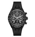 TGHR Carrera Chronograph Extreme Sport Watch with Black Rubber Strap