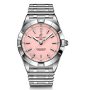 BRT Chronomat 32 Watch with Pink Dial