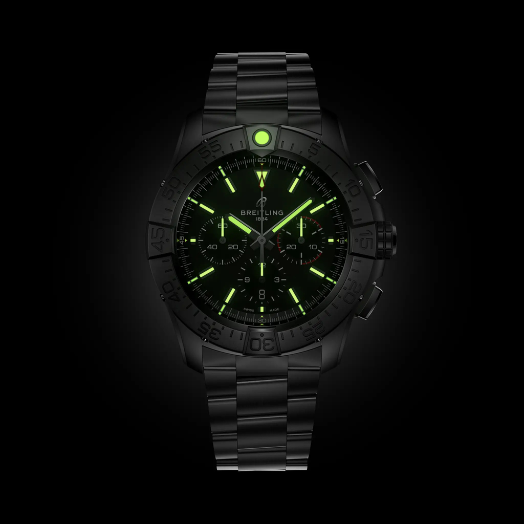 BRT Super Avenger B01 Chronograph 46 Watch with Titanium Bracelet
