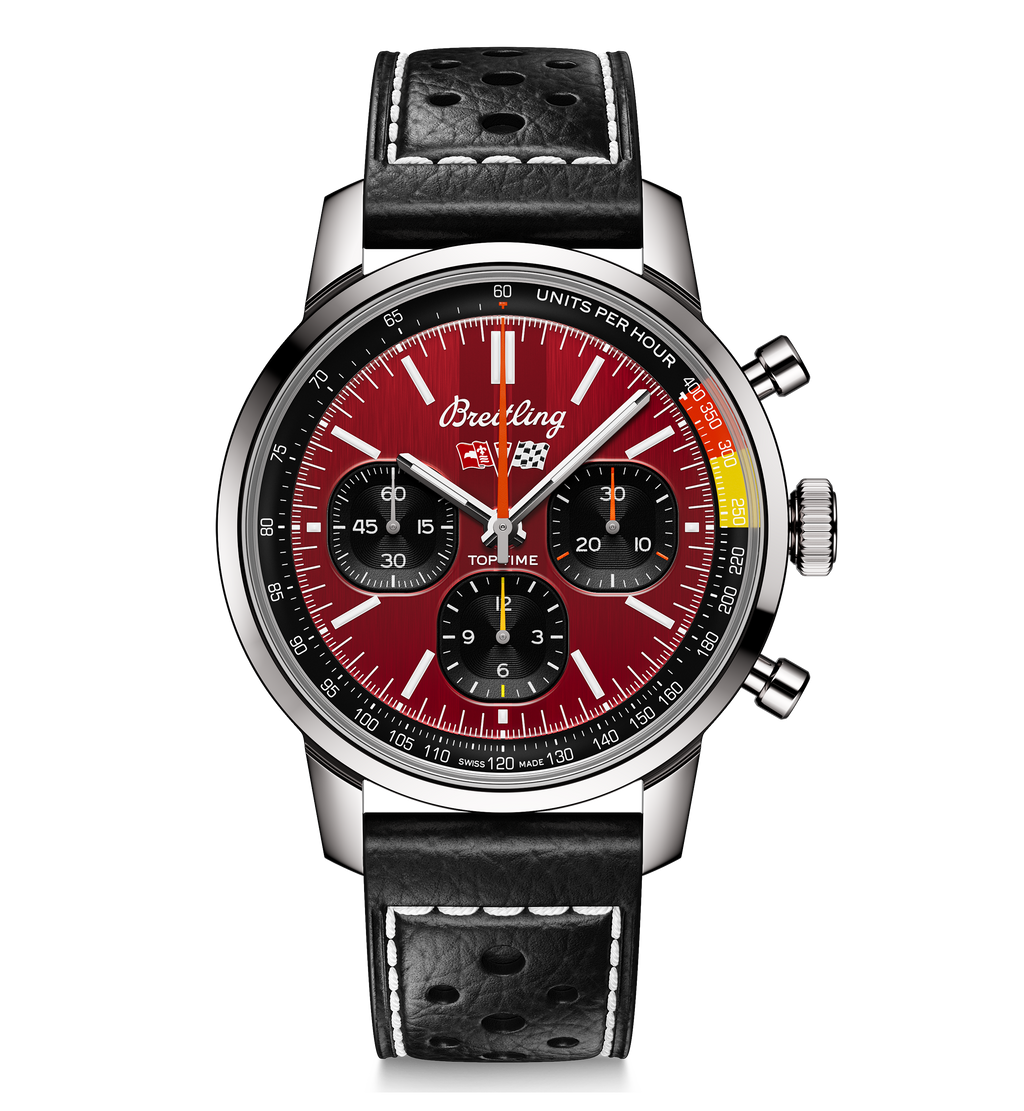 BRT Top Time B01 Chevrolet Corvette 41mm Watch with Red Dial