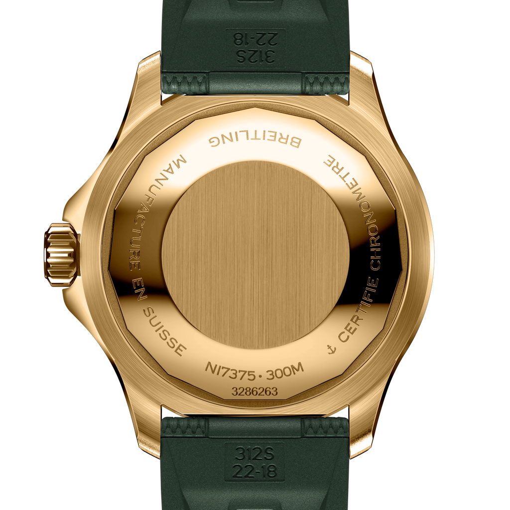 BRT Superocean Bronze Green on Rubber Watch, 42mm