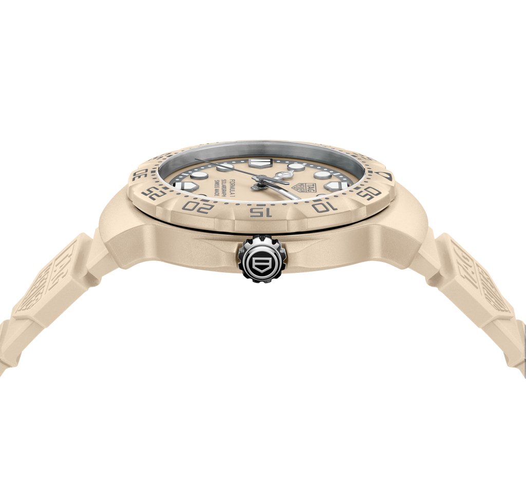 TGHR Formula 1 Solargraph Watch with Beige Dial, Limited Edition