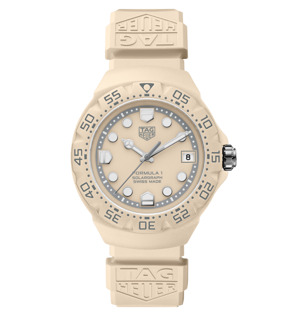 TGHR Formula 1 Solargraph Watch with Beige Dial, Limited Edition