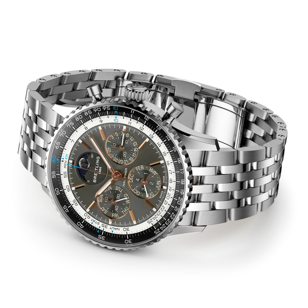 BRT Navitimer B19 Chronograph 43 Perpetual Calendar Watch with Anthracite Dial