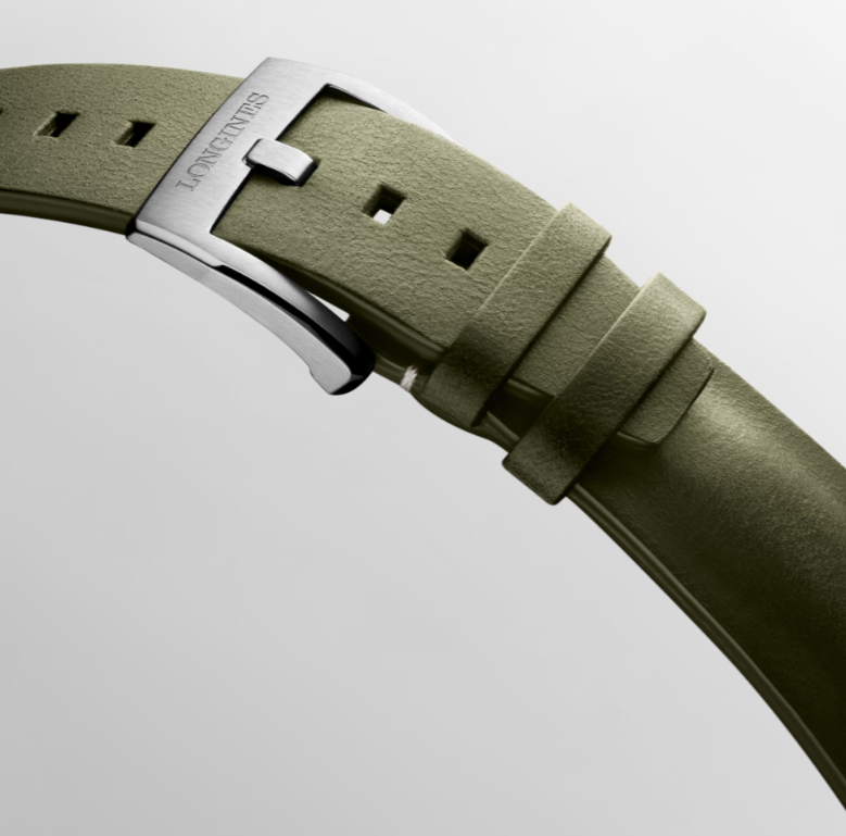 LNGS Pilot Majetek 43mm Watch with Green Leather Strap