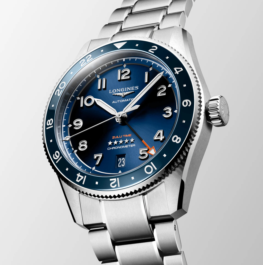 LNGS Spirit Zulu Time 39mm Watch with Blue Dial