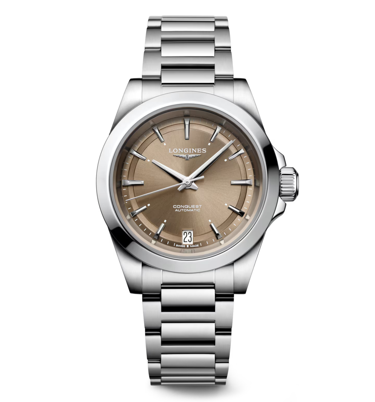 LNGS Conquest 34mm Watch with Bronze Dial