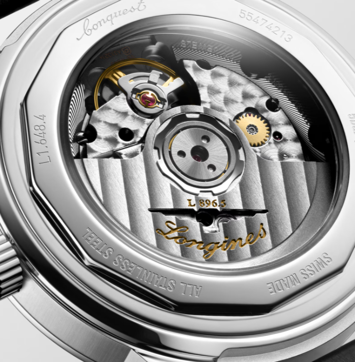 LNGS Conquest Heritage Central Power Reserve 38mm Watch with Champagne Dial