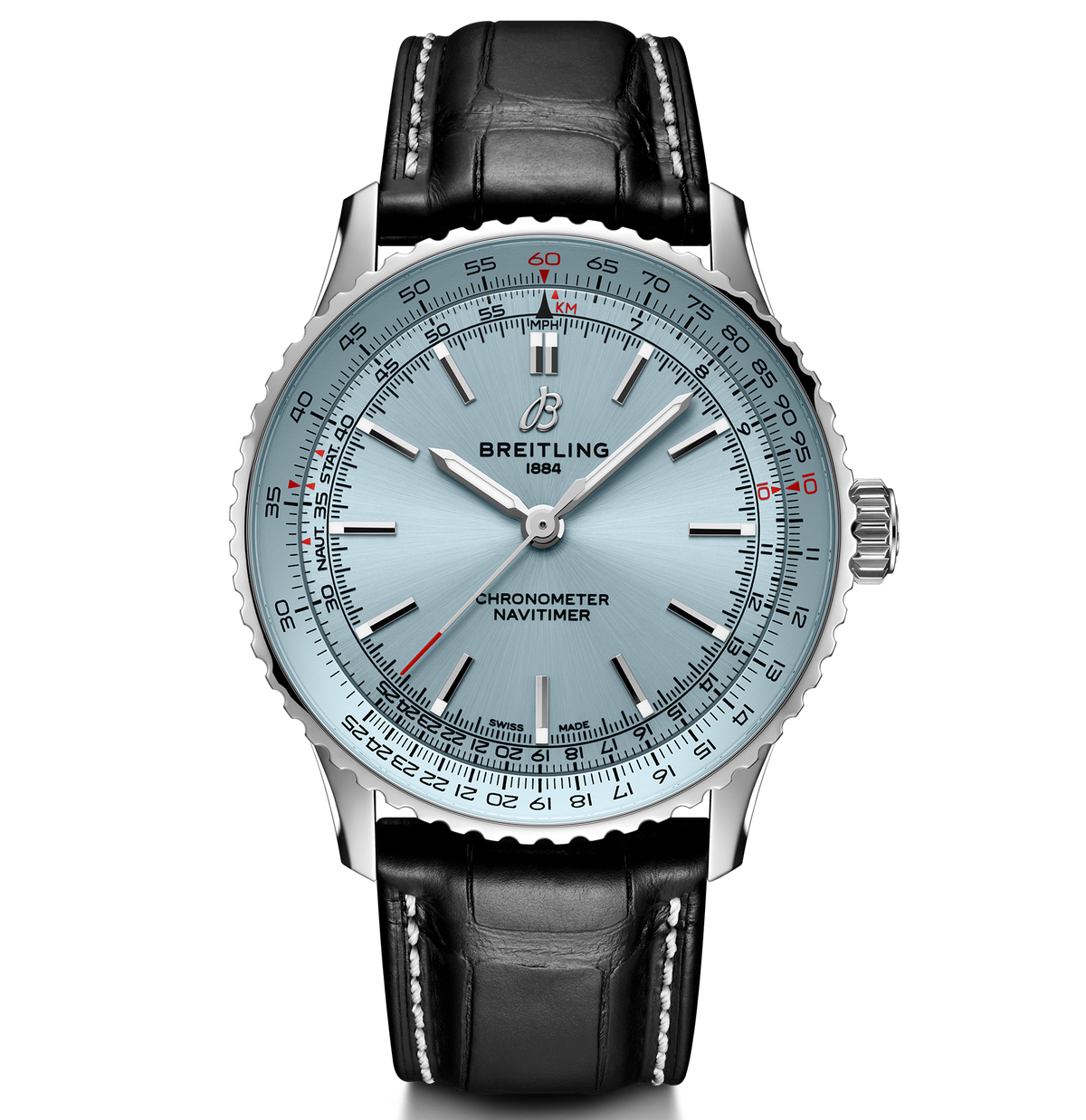 BRT Navitimer Automatic 41 Watch with Ice Blue Dial