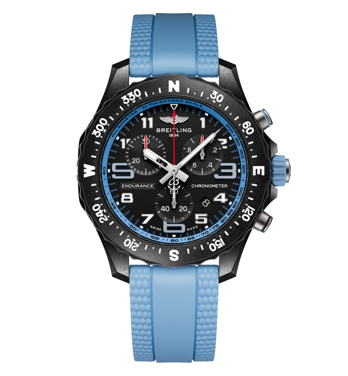 BRT Endurance Pro 38 Watch with Baby Blue Strap