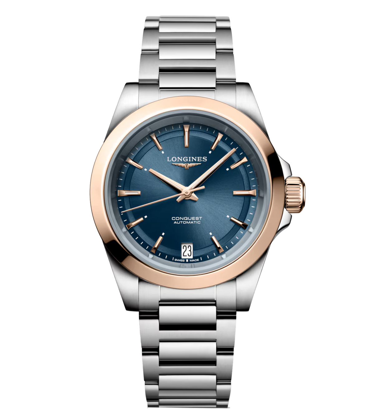 LNGS Conquest 34mm Watch with Midnight Blue Dial