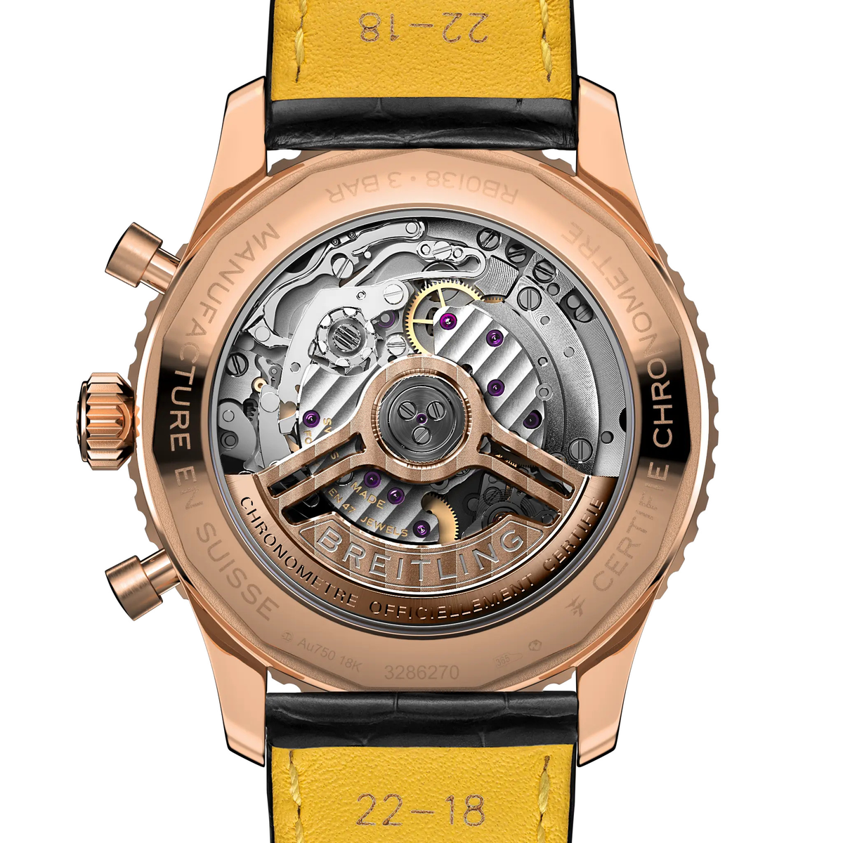 BRT Navitimer B01 Chronograph 43 Watch with Black Dial