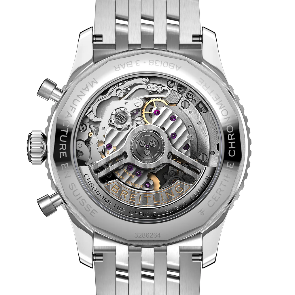 BRT Navitimer B01 Chronograph 43 Watch with Stainless Steel Bracelet