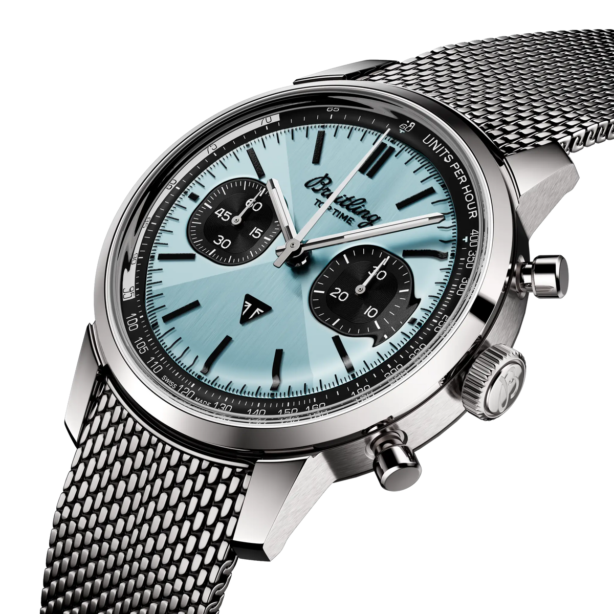 BRT Top Time B01 Triumph 41 Watch with Stainless Steel Bracelet