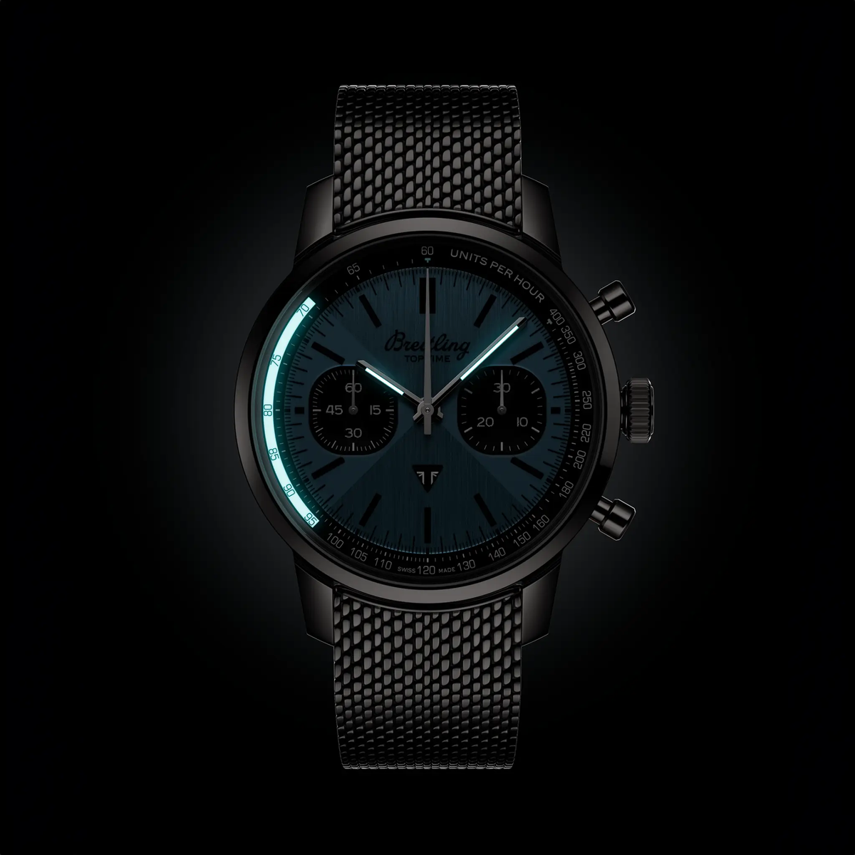 BRT Top Time B01 Triumph 41 Watch with Stainless Steel Bracelet