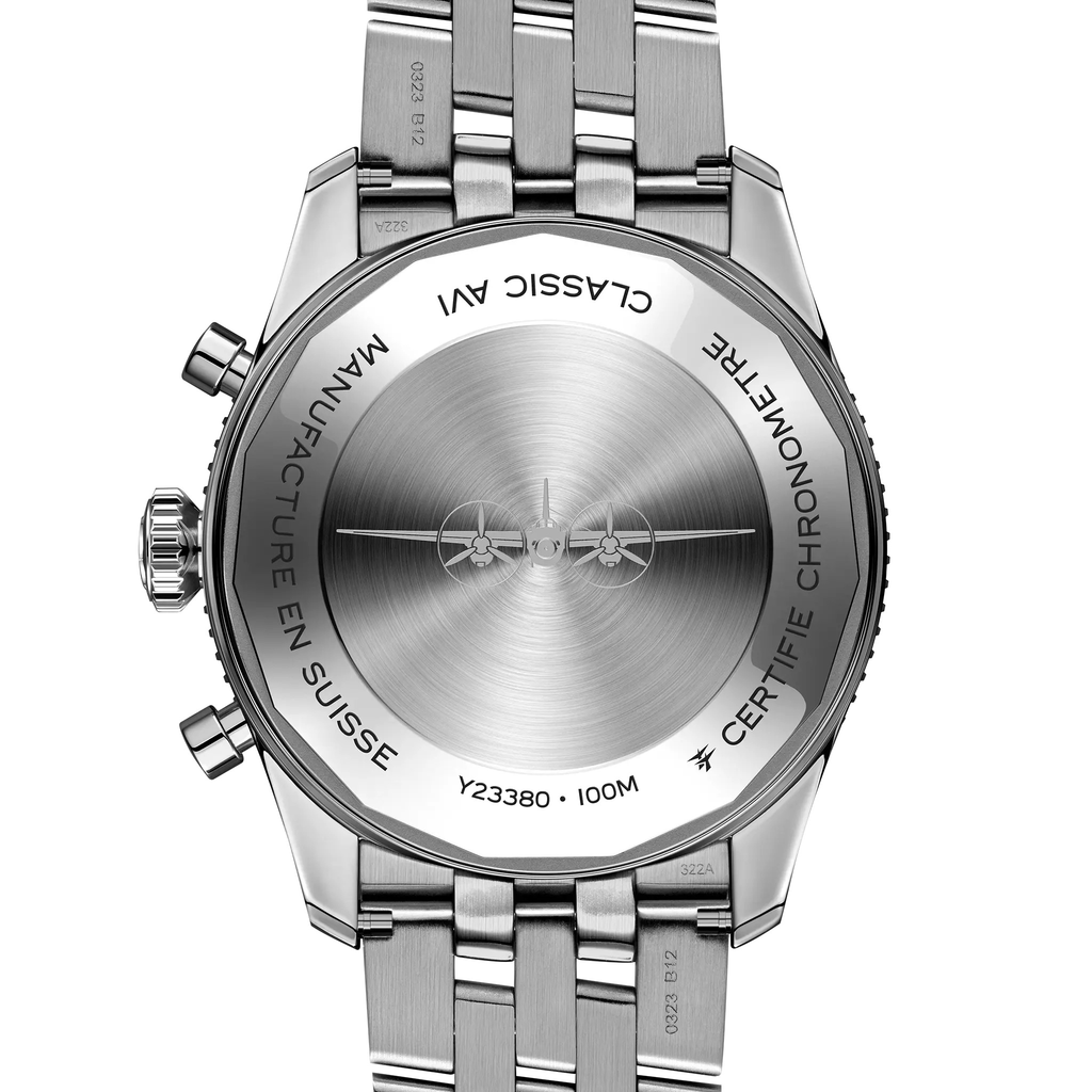 BRT Classic AVI Chronograph 42 Mosquito Watch with Stainless Steel Bracelet