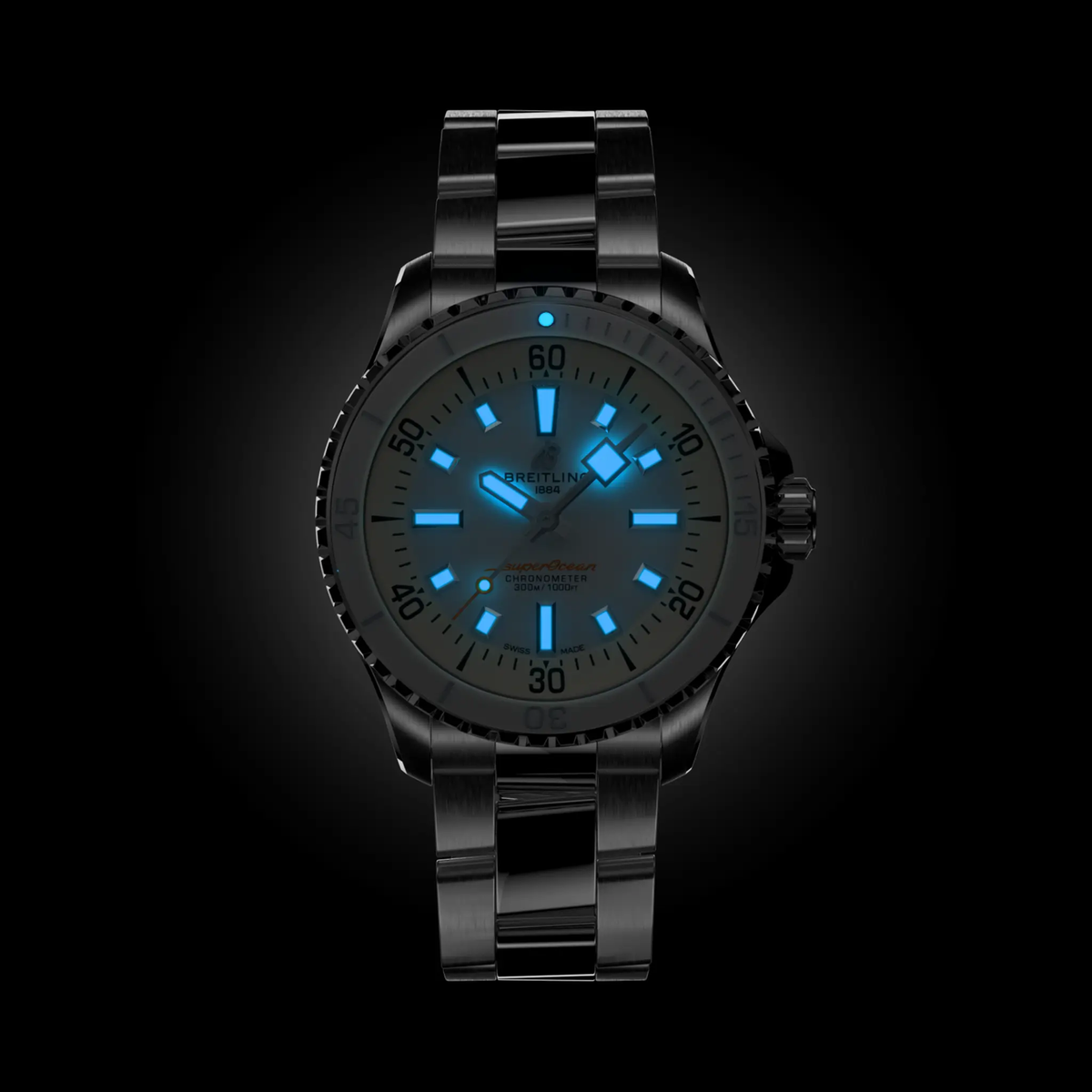 BRT Superocean Automatic 36 Watch with White Dial