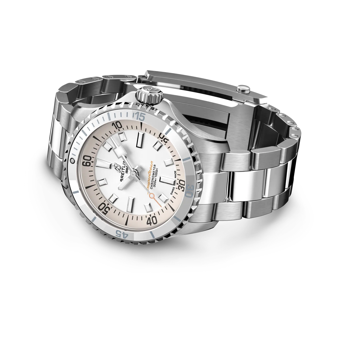 BRT Superocean Automatic 36 Watch with White Dial