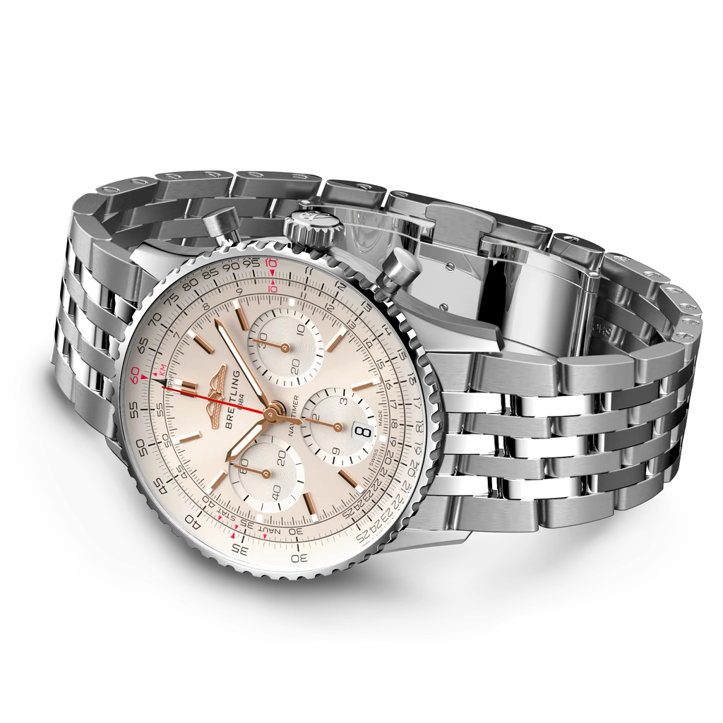 BRT Navitimer B01 Chronograph 41 Watch with Ivory Dial