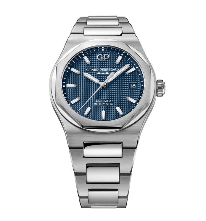 Girard-Perregaux Laureato 38mm Watch with Midnight Blue Dial
