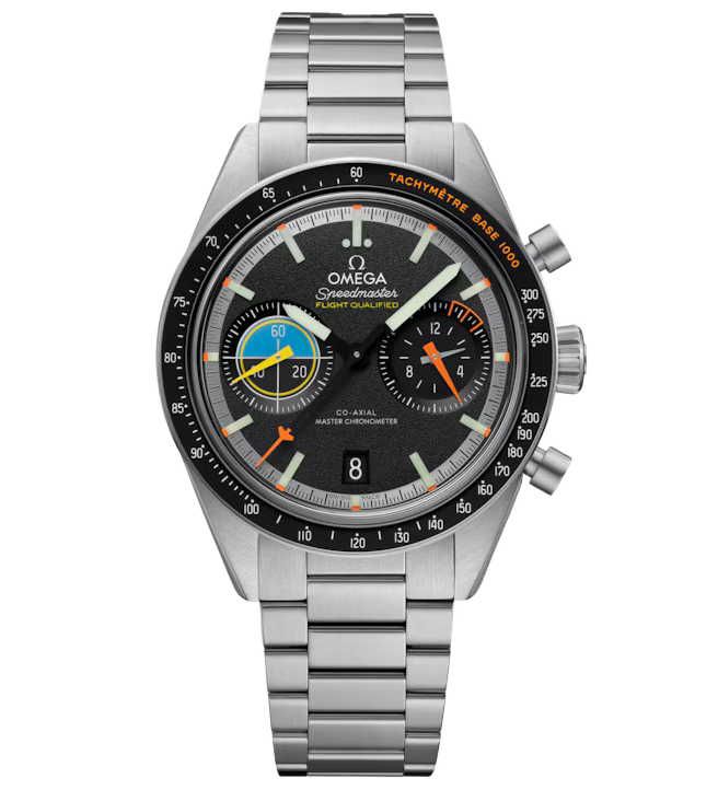 OMG Speedmaster Pilot, 40.85mm with Stainless Steel Bracelet