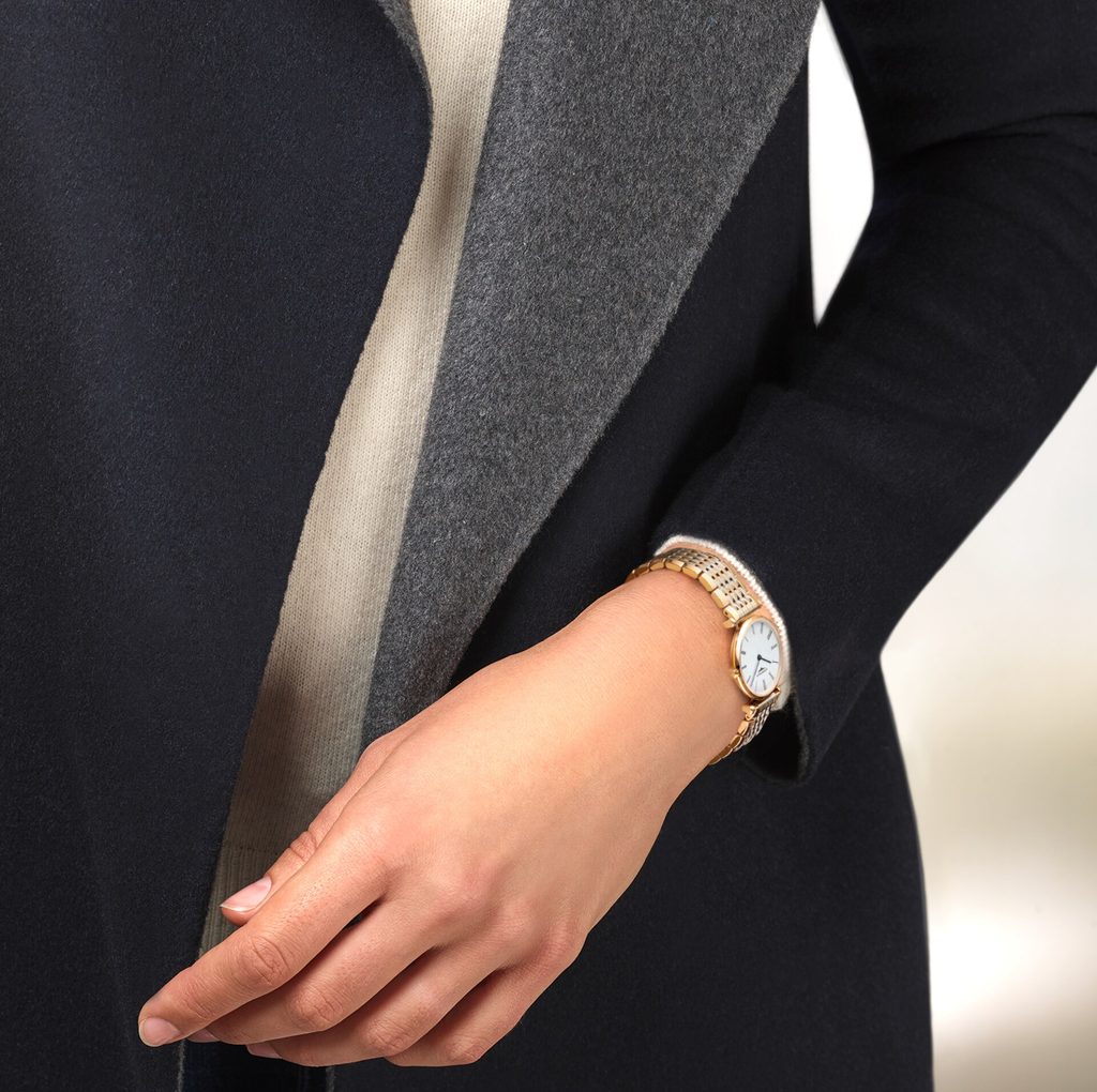 LNGS La Grande Classique De LNGS 24mm Watch with Mixed Metals Bracelet