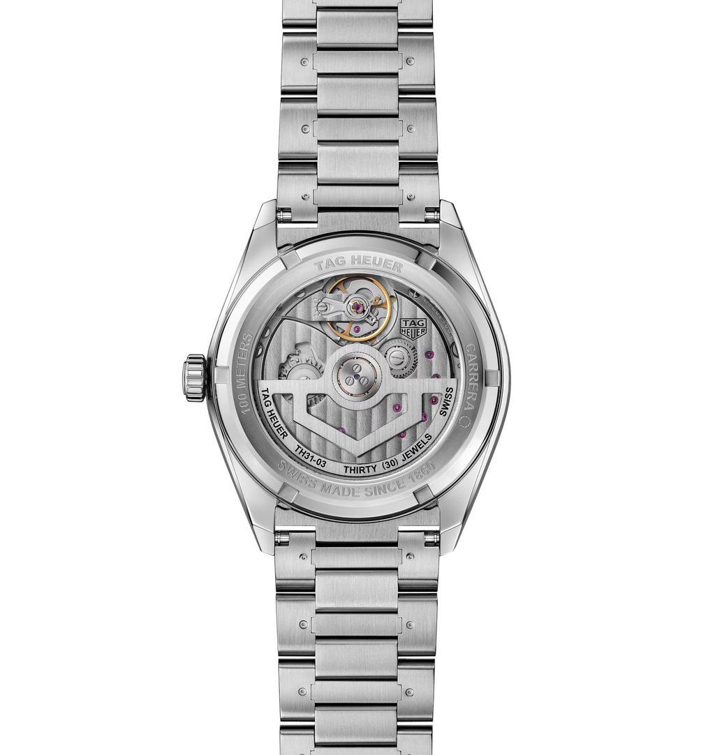 TGHR Carrera Date Twin-Time Watch with Green Dial