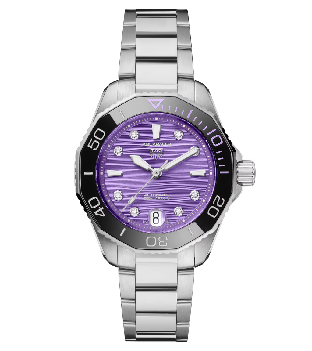 TGHR Aquaracer Professional 300 Date Watch with Diamonds