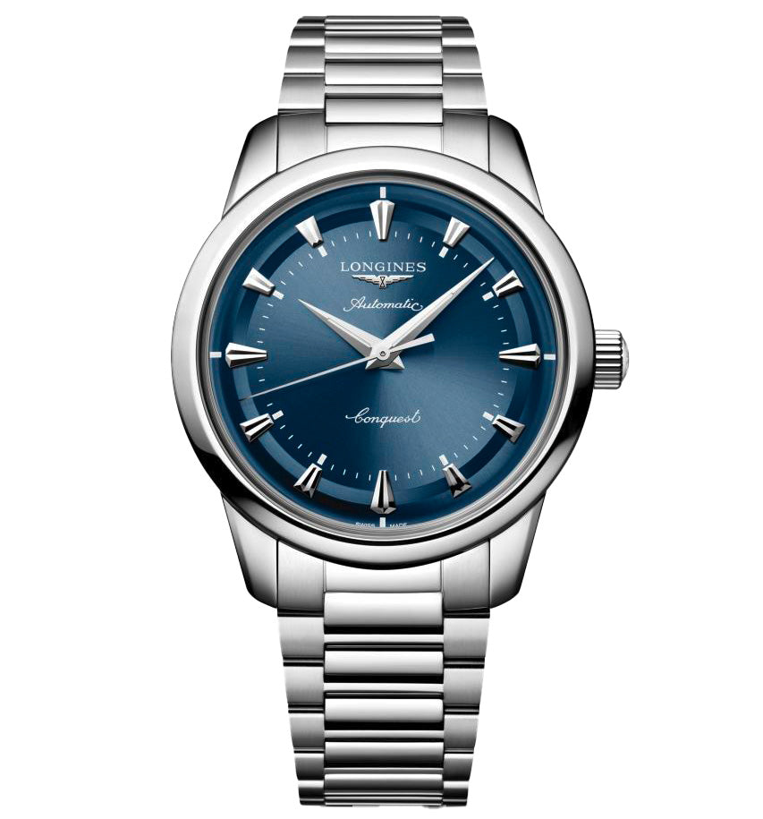 LNGS Conquest Heritage 40mm Watch with Blue Dial
