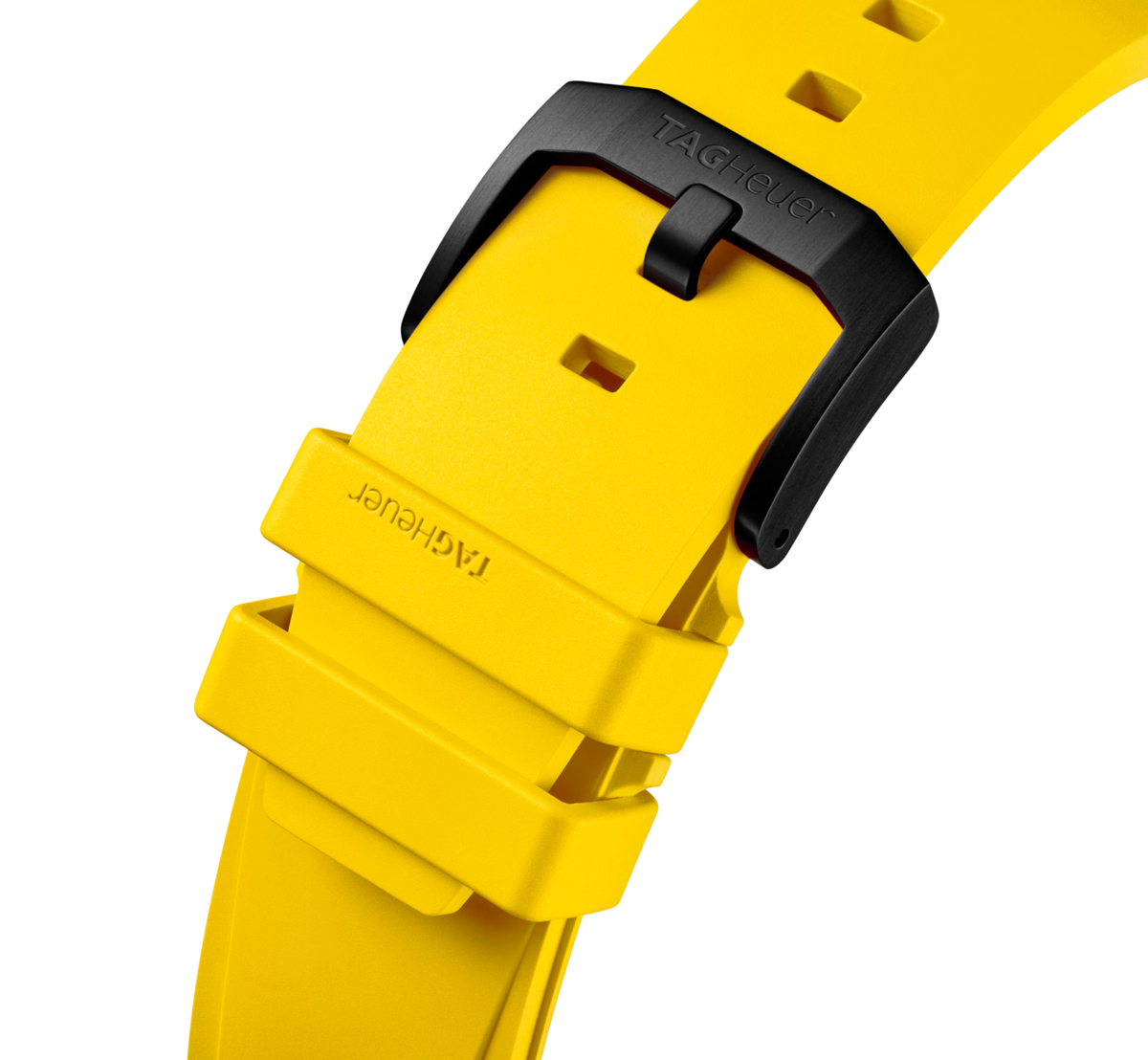 TGHR Formula 1 Chronograph X Senna Watch with Yellow Rubber Strap