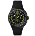 TGHR Formula 1 Chronograph Watch with Black and Yellow Rubber Strap