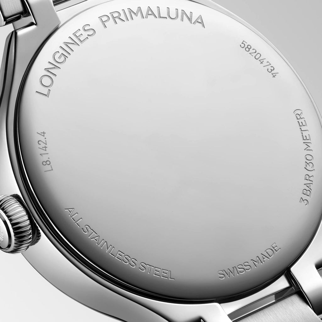 LNGS PrimaLuna 30mm Watch with Stainless Steel Bracelet