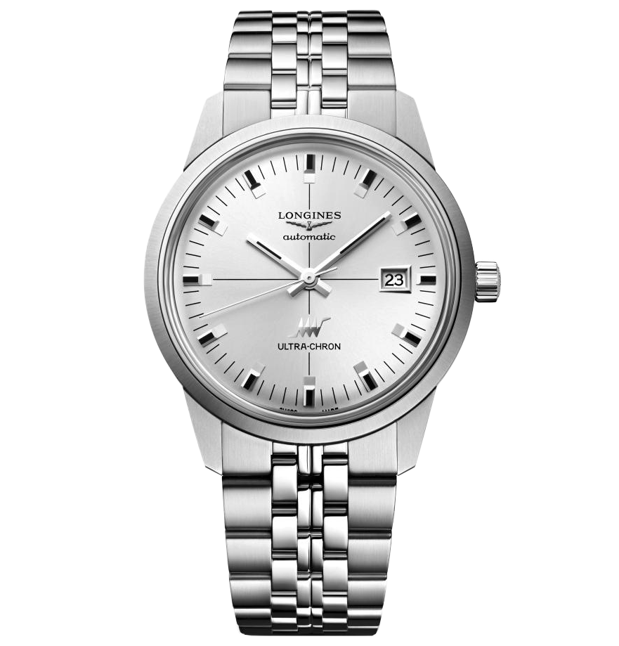 LNGS Ultra-Chron Classic 40mm Watch with Silver Dial